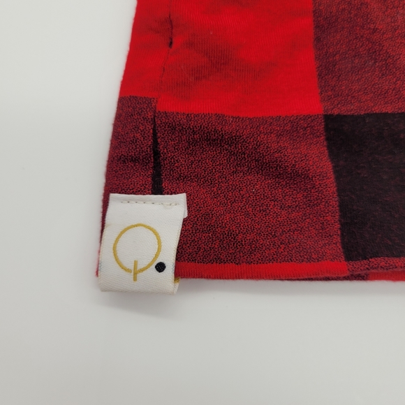 QUINN & DOT | slouchy bamboo buffalo plaid stretch beanie toque - Picture 2 of 5